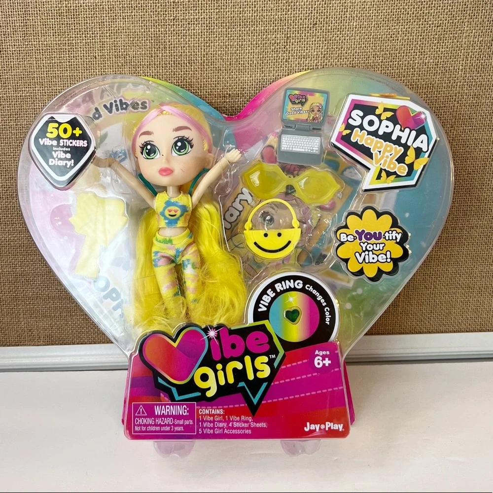 Vibe Girls Sophia Happy Vibe, Set Includes: a Vibe Girl, Accessories, & More.